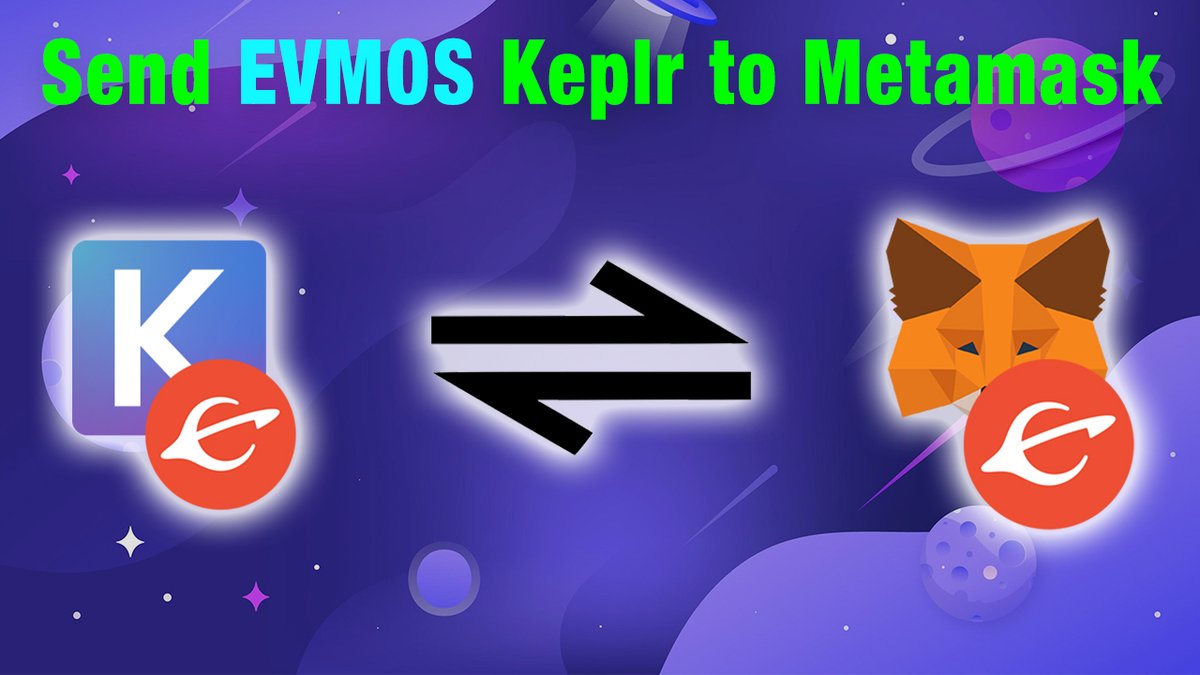 onlinetechstudi's tweet photo. How to send Evmos, Keplr wallet to Metamask wallet.

Video Link: https://t.co/epfsHC6cyv

#Cosmos #CosmosEcosystem #EVMOS #IBC #Keplr #Metamask https://t.co/0wbq2TIpP6