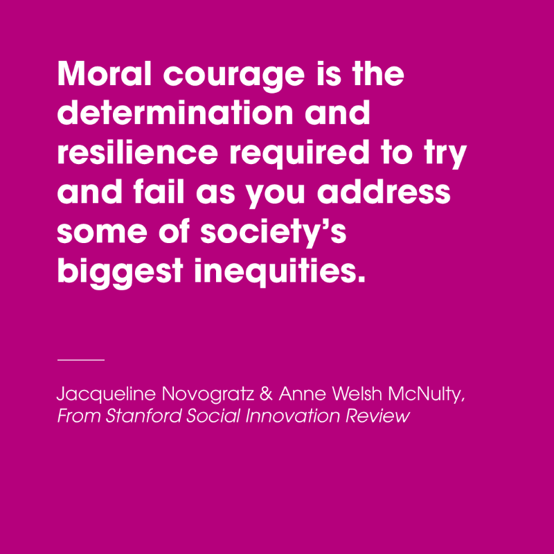 Acumen's tweet photo. If we are going to make change on the scale of the problems that the world faces, we need more people to act in the face of injustice. To act with moral courage.
#MondayMotivation