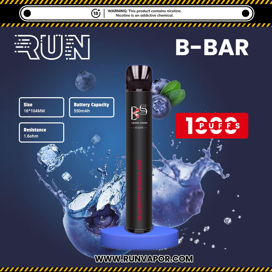 RunVapor's tweet image. Looking for a #stylish and #delicious #vape bar? Looking no further. B-bar Disposable Vape Bar packs 1000 puffs of great flavors in a sleek compact design. 

Visit Us:runvapor.com/shop/b-bar-dis…
.
⚠Warning: The products may use with content contains nicotine. 
#runvapor