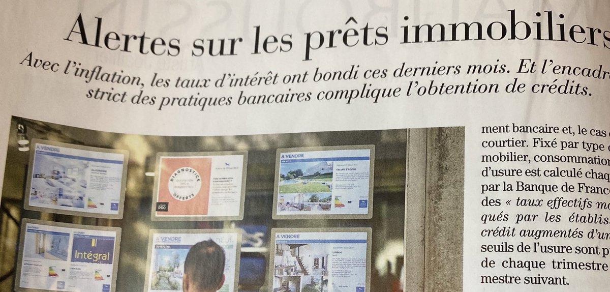 FanchonNorbert's tweet photo. Alerte sur les #crédits immobiliers par @VirginieImmo @Challenges : hausse des taux à cause de l’inflation, taux d’usure trop bas, restrictions sur le reste à vivre ⚠️ l’été sera chaud 🥵 @EricTreguier @SandBoiss @Meilleurtauxcom @banquedefrance #immobilier #banque #CongresFPI https://t.co/Y5Xl1LHTZW