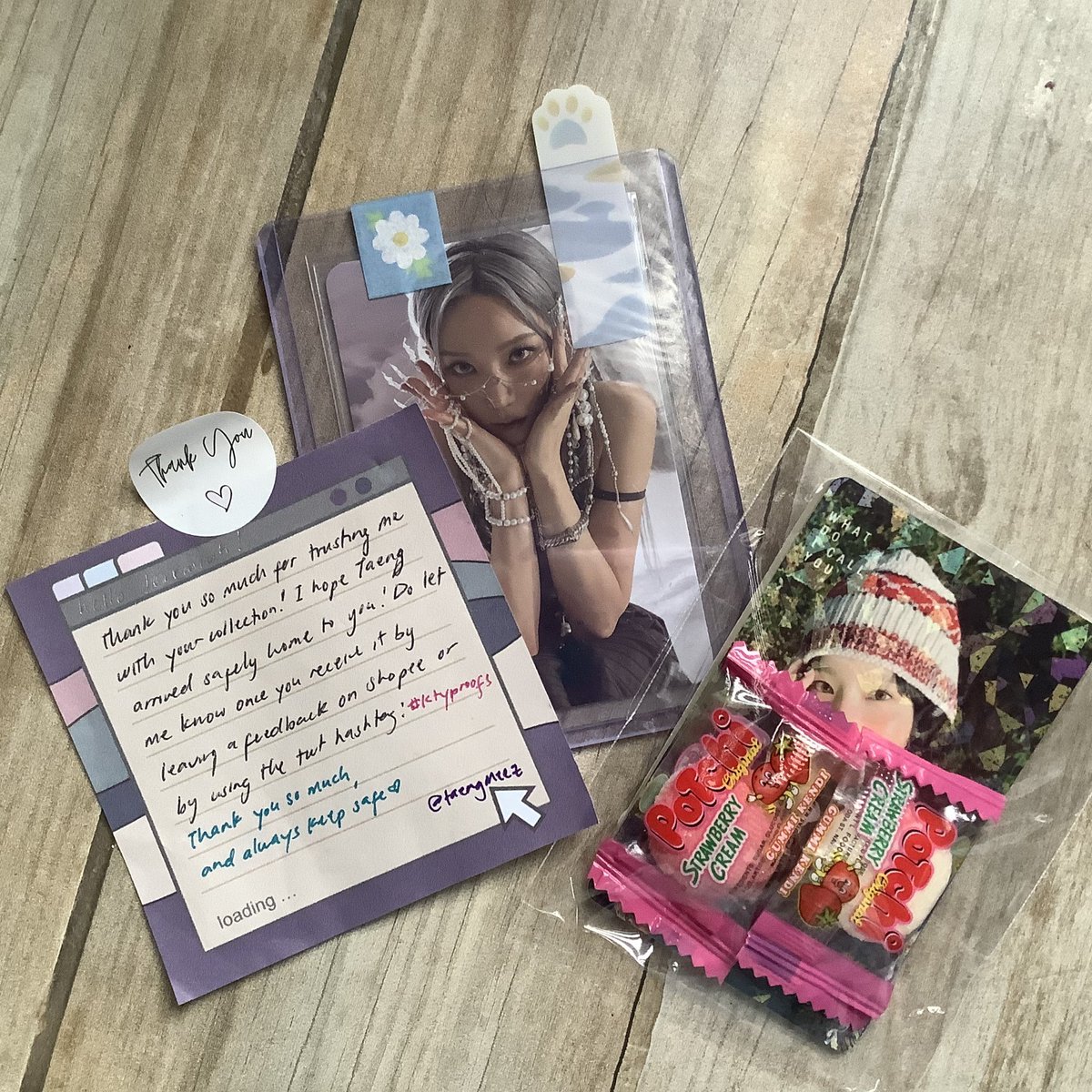 jayooncart's tweet photo. π -- happy mail from @taengmeez !!
#jayooncartmails
hello po!! taengoo arrived at my consol's address safely yesterday!! tysm for packing her safely!! anggunthe nya daw po t_t cant wait to get my hands on her soon!! #ktyproofs https://t.co/D3K03eiLAs