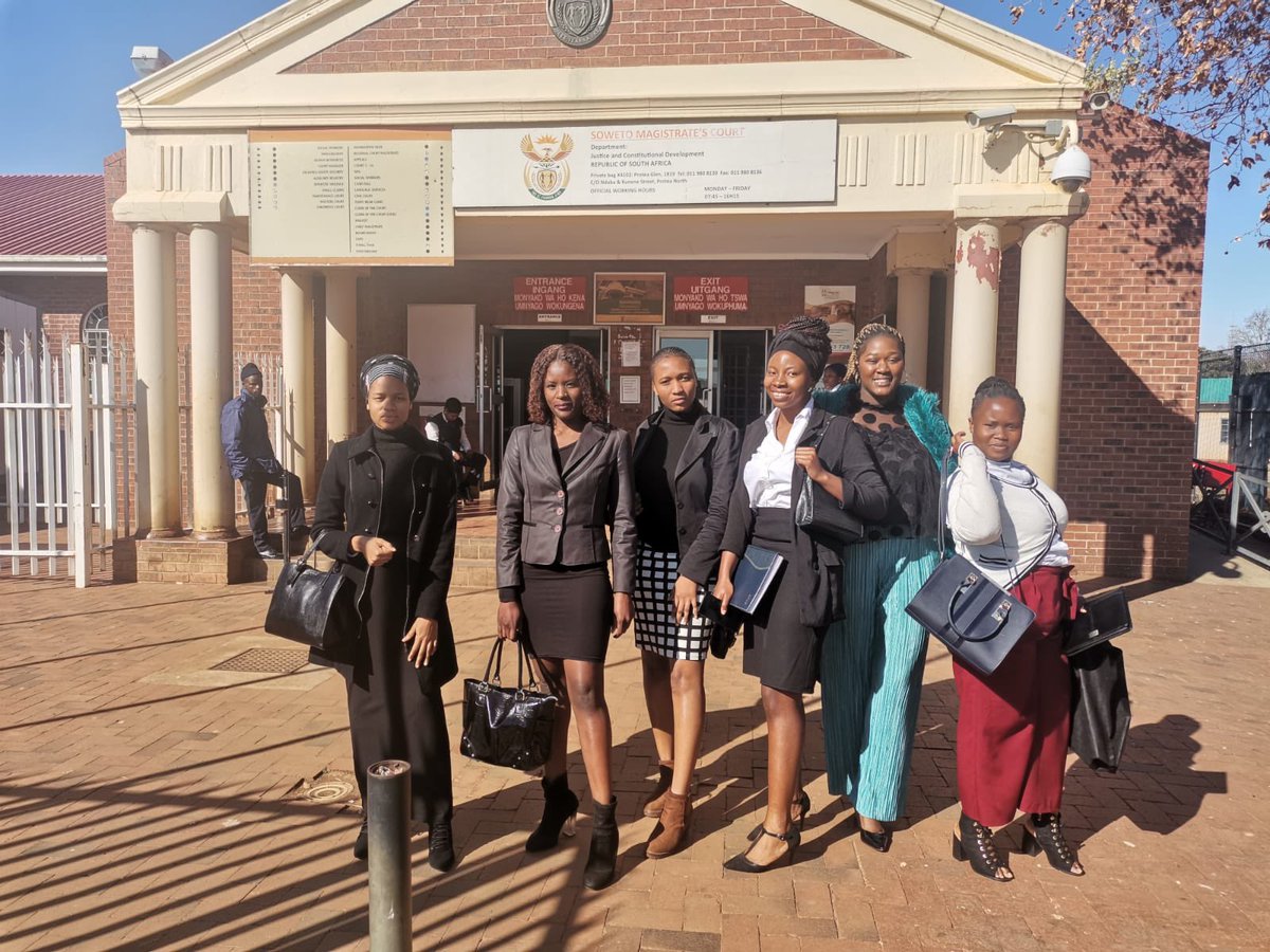 Another successful Court Shadowing at the Protea Magistrate’s Court. 🤭

And you’re still not a member of SAWLA SC? Kukhona into e off 🤔

SAWLA STUDENT CHAPTER IS HERE! 💚💙❤️
__
#SAWLA #SAWLA_SC #womeninlaw #Law #lawstudents #university #lawyer  #court #magistratescourt