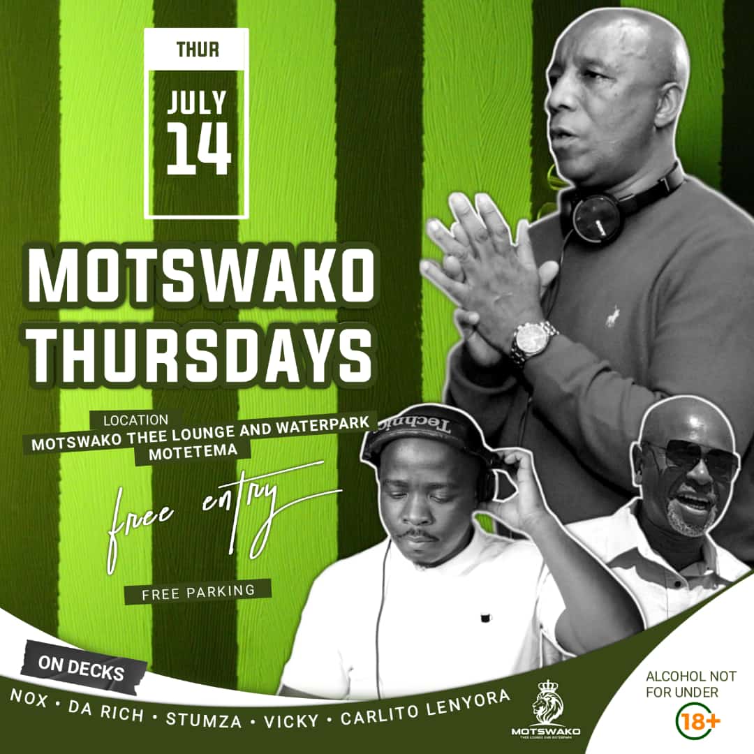 We don't wait for Sunday to play good music 🎶 

Beke le Beke 
#MotswakoThursdays 
#ThursdaysWillNeverBeTheSameAgainSatafrika 🇿🇦
