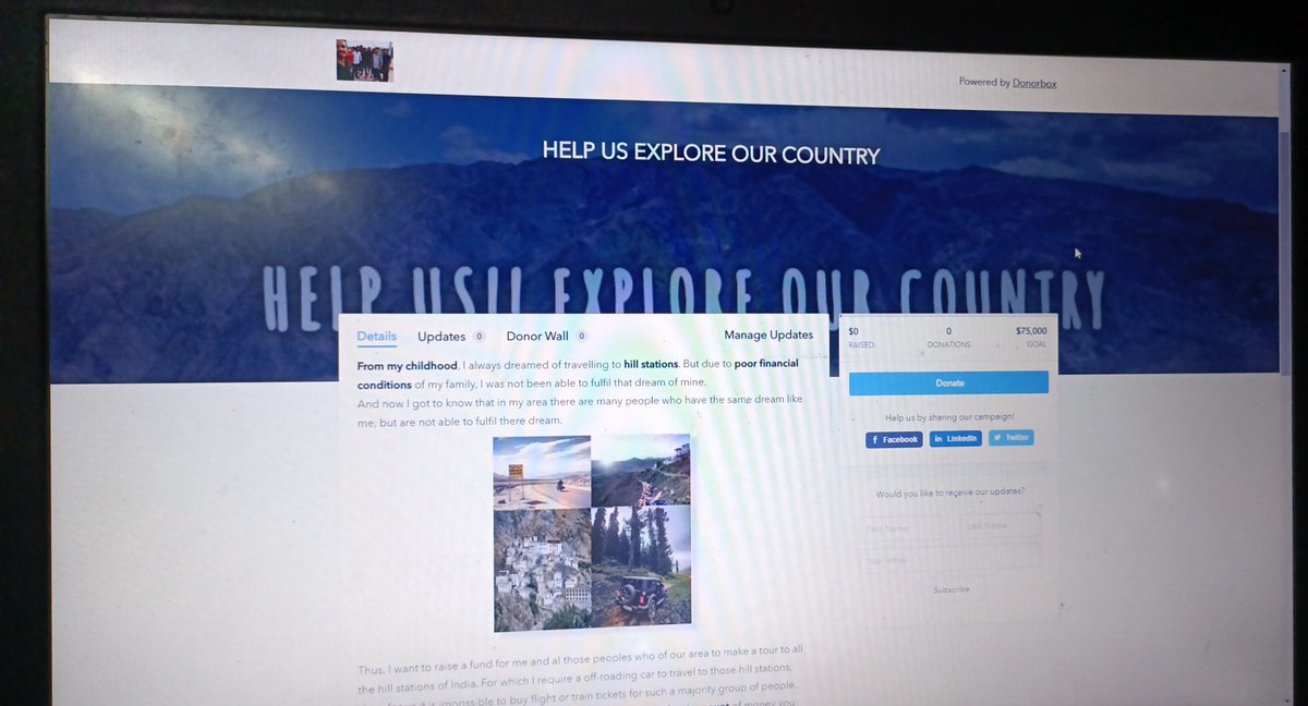 mik_o_diak's tweet photo. Hello Twitter🙏🙏
HELP US!! EXPLORE OUR COUNTRY FUND RAISING CAMPAIGN.CHECK OUT THE LINK👇👇👇
https://t.co/N7xTyCBXQj
I will be grateful to everyone who is able to donate any amount even if it is $1 ,
But please 🙏🙏🙏visit the link and do so.
#donate #Donations #ElonMusk #Help https://t.co/KMEhjaxRu7