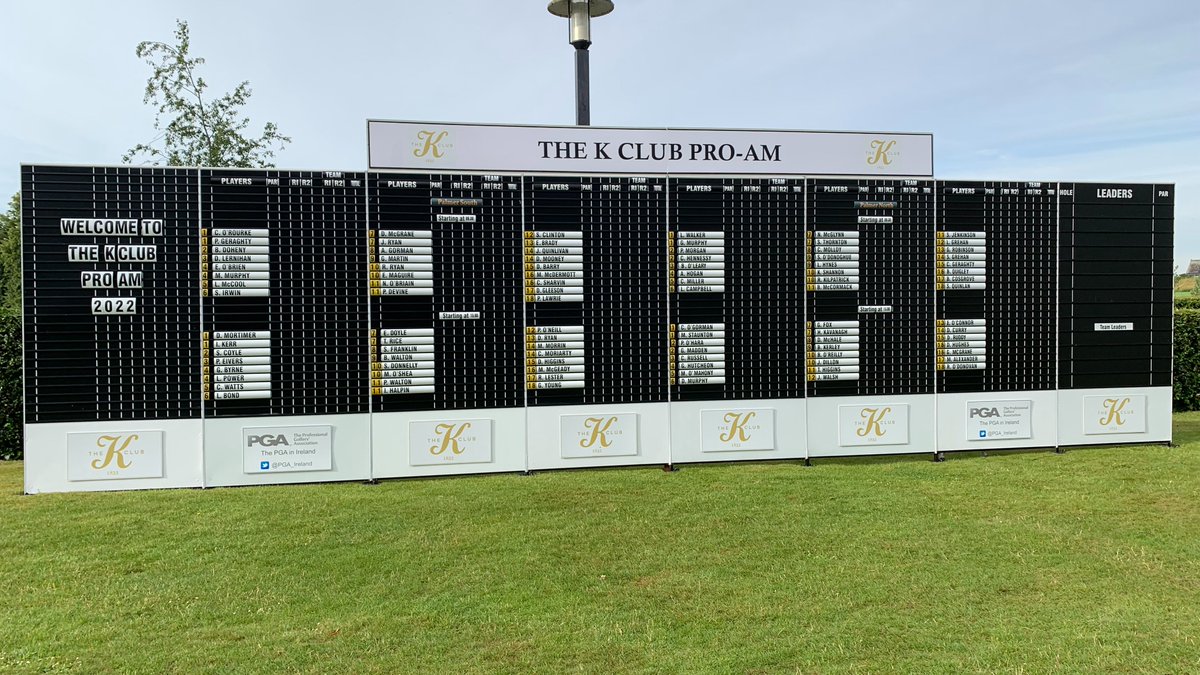 PGA_Ireland's tweet image. The stage is set for @TheKClubGolf @PGA_Ireland Pro-Am supported by @Cfmgroupie.☀️☀️☀️☀️