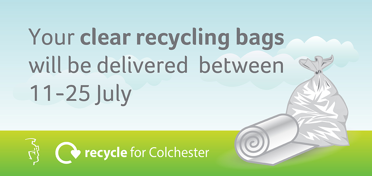 Colchester Borough Council on Twitter "📢 Clear recycling bag delivery