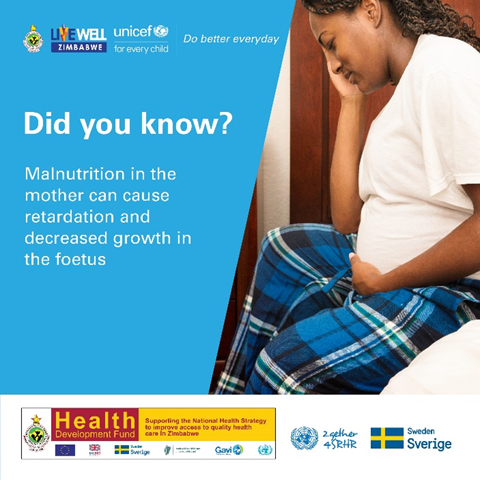 SkyzMetroFM's tweet photo. Eating healthy foods when pregnant is essential for both mother and child.
@MoHCCZIM @UNICEFZIMBABWE @SIDA
#HDFZimbabwe
#DoBetterEveryday
#LiveWellZimbabwe https://t.co/sFmHP13Fm0