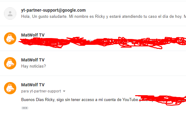 Podéis responderme y no hacerme vacíos? <a href="/TeamYouTube/">TeamYouTube</a> , ayer todo el día intento para arreglar mi canal con el agente asignado para ese día para solucionármelo, que miren otra vez  mi caso y me respondan <a href="/TeamYouTube/">TeamYouTube</a>