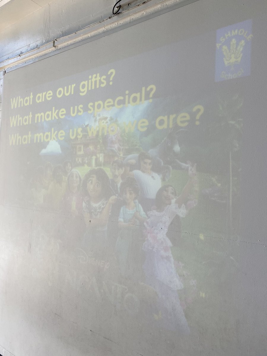 Getting ready to think about #Encanto in our #MondayMorning Assembly? 

Of course, because today we’re thinking about what makes us each special, ahead of Transition Week and meeting our new teachers! 🤝 #WeAreAllSpecial #WeAllHaveGifts #WhoDoesntLoveEncanto?