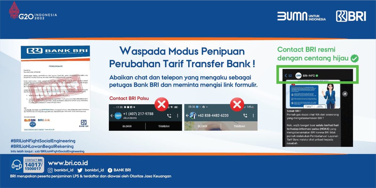 Jangan mudah percay hoax ya guys…
.
#BrilianFightSocialEngineering #BrilianLawanBegalRekening