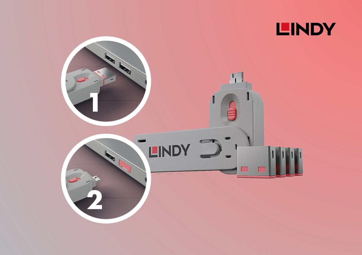 🔐 Des ordinateurs protégés simplement et efficacement avec le set 40450 de Lindy

Une Clé USB et 4 bloqueurs de ports pour protéger des tentatives de vol de données ou d'introduction de virus 🕵️‍♀️.
👉store.sidev.fr/products/detai…