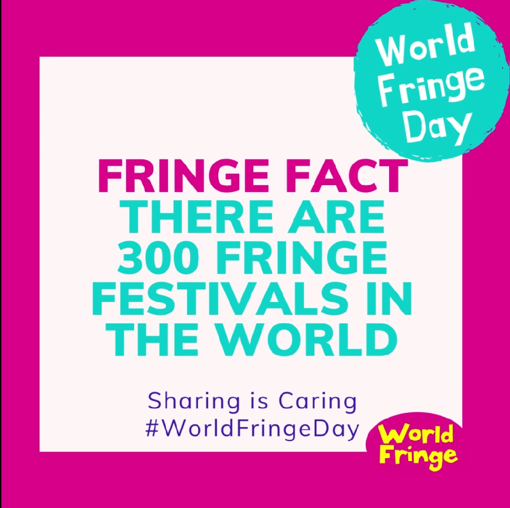 Today is #WorldFringeDay We are celebrating with our community of 300 Fringe Festivals acriss the globe.

What do you think makes a Fringe important? And did you already know this Fringe fact?

#FringeFamily #FringeFestival #FringeFests
#WorldFringe