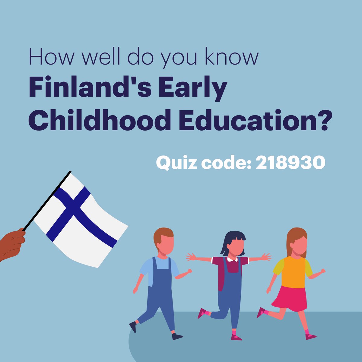 Did you know that in many Finnish schools students head outside to play and socialize with friends during a break? 🛝⚽ 

Test your knowledge of Finland's early education at bit.ly/3yemYe3 with the code 218930 🤳🏼