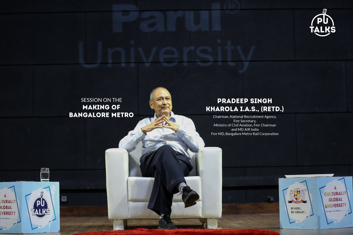 ParulUniversity's tweet photo. Greater the stature, humbler the individual!🫡
Retd IAS Mr Pradeep Singh Kharola, (Chairman of the National Recruitment Agency) visited PU campus to be a part of some exclusive PU Talks sessions.
#PUTalks
#PradeepSinghKharola https://t.co/qyzfF5kGUp