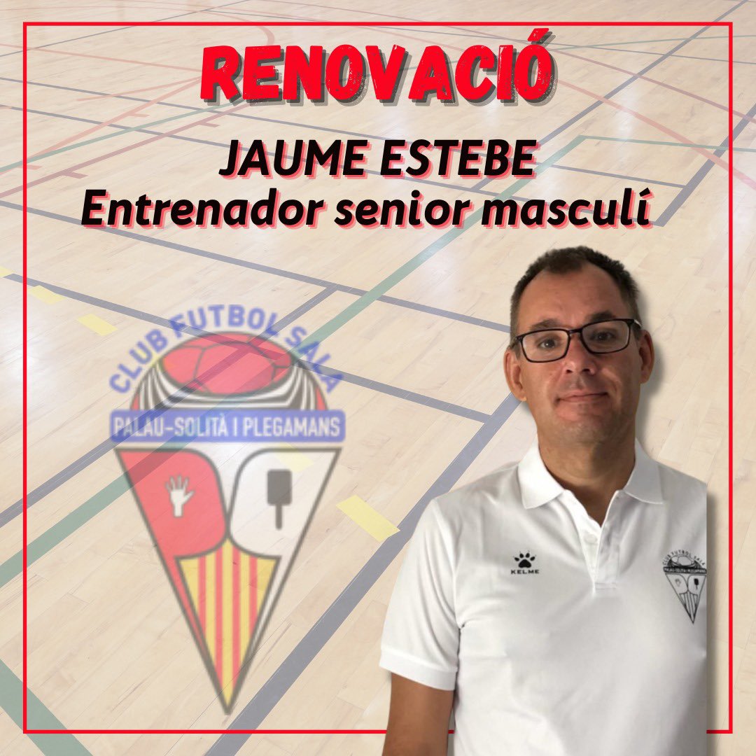 RENOVACIÓ🚨‼️

Jaume Estebe (@jaume13456 ) seguirà una temporada més al capdavant del senior masculí del club!💪🏻

Des del club desitgem molts d'èxits per la temporada 2022/2023!

Molta sort!✅
