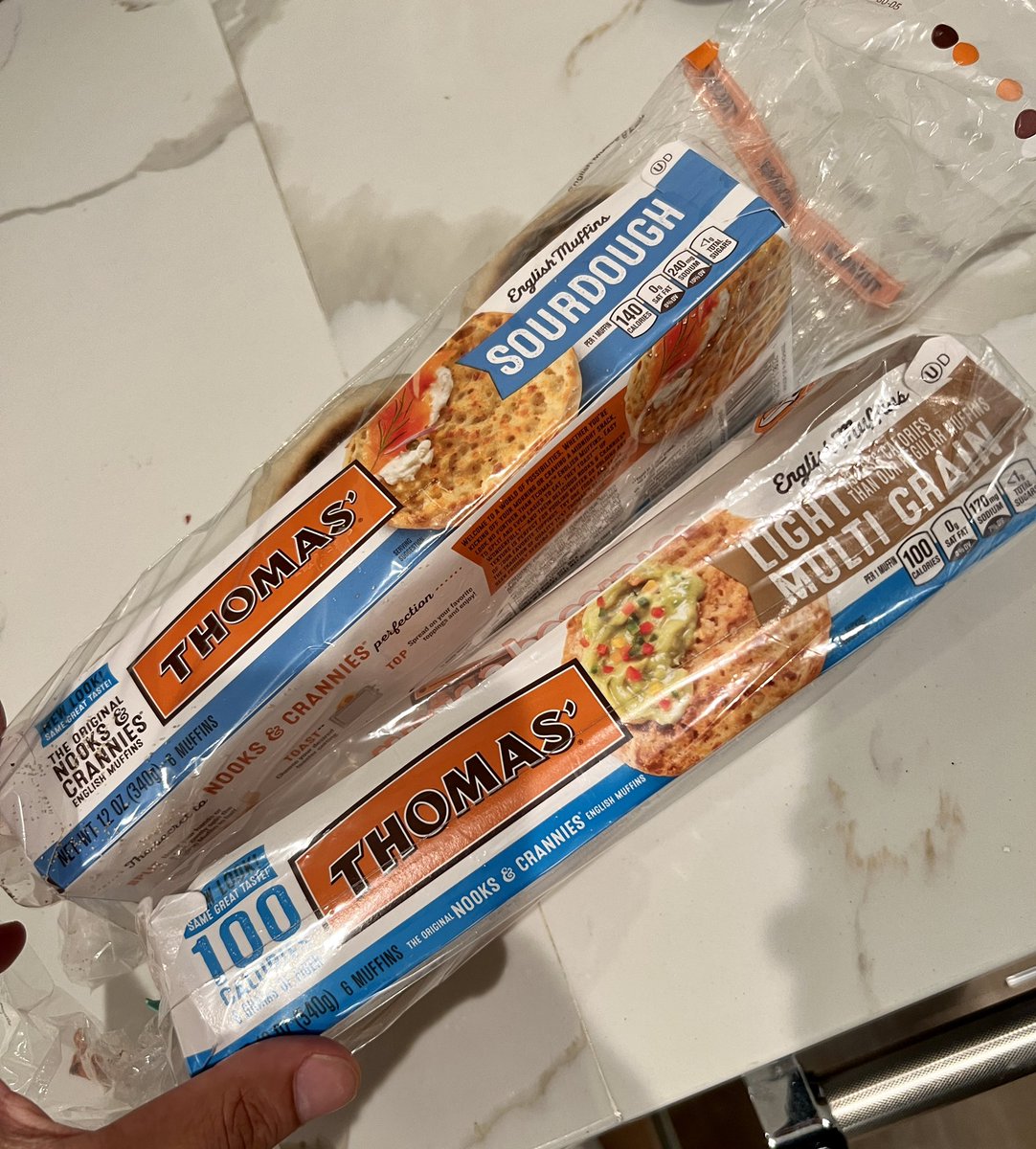 mofdesign's tweet photo. @thomas_muffins  hey Thomas’ …gotta say, new package design is a little confusing. When in a hurry people are going to cue in on the high contrast area at a glance - not the low contrast area - jussayin 😊 https://t.co/Q5ZkGotzmV