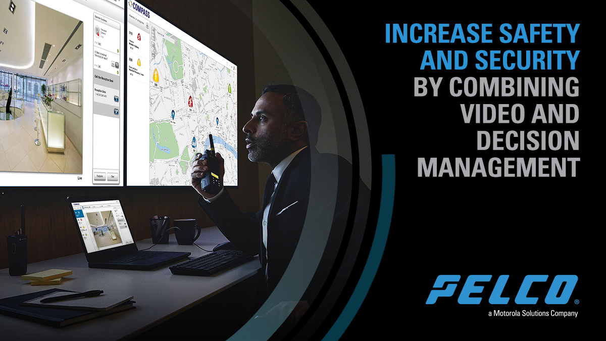 pelcovideo's tweet photo. Video Management ➕ Decision Management = @MotoSolutions Compass﹣#VideoXpert integration. This powerful solution increases #safety & #security by allowing users to handle video #analytic events with custom procedures, ensuring effective response. See more https://t.co/vEsQHKMnMM https://t.co/SodpZtV2lr