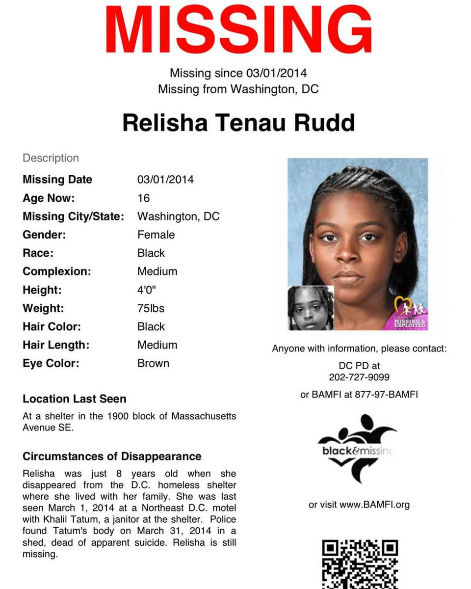 EyezNSmilez's tweet photo. PLEASE SHARE! Today, July 11 is Relisha Rudd Remembrance Day! 
Relisha was 8 years old when she was last seen on March 1, 2014. 
#HelpUsFindRelishaRudd #RelishaRudd #DC #DMV https://t.co/Ho2mWajUpi