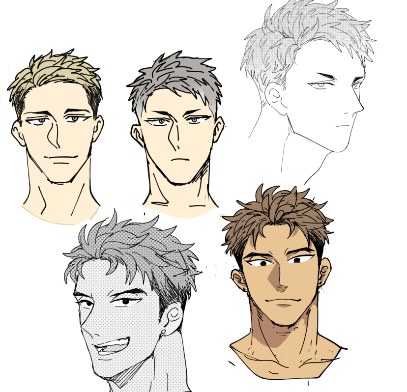 すでに次のお話考えてるんですがキャラデザ案、出しても出しても、なんかダイチの面影すごくて...その時のマイブームが足を引っ張るんですよね...ガチ兄弟は描いて良いと許可をもらったので先にそっちをどうにかして、ガチムチメイド服は、趣味で描こうかななんて思ってます 