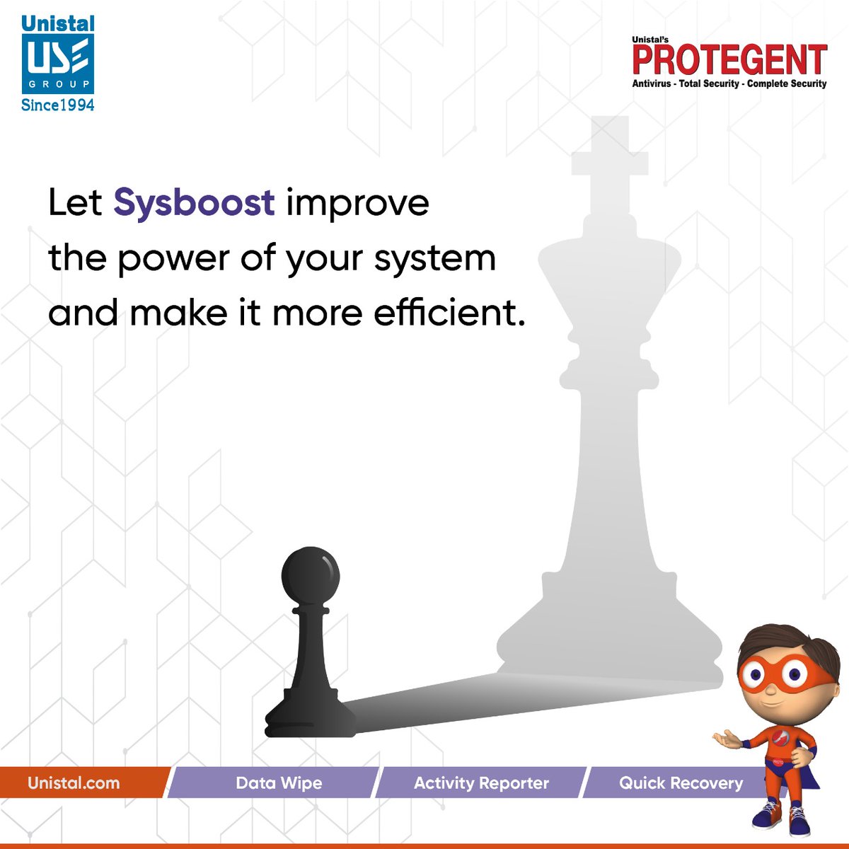 UnistalGlobal's tweet image. Boost your system performance with our SysBoost - System Tune-up Software.

Visit: bit.ly/3I8pKUN

#SysBoost #SysBoostSoftware #TuneUpSoftware #EnhancePerformance #DeleteJunkFiles #DeleteJunkFolder #DeleteTemporaryRegistries #OptimizeSystem #OptimizePerformance