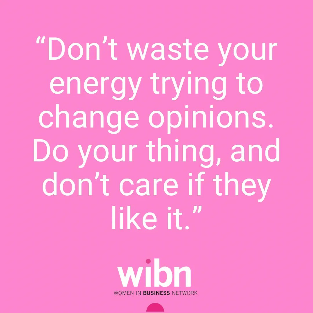 “Don’t waste your energy trying to change opinions.
Do your thing, and don’t care if they like it.” 
Tina Fey

#WomenInBusiness #Networking #WomenSupportingWomen #SupportSmallBusiness #EmpoweredWomenEmpowerWomen #MotivationMonday #MotivationalQuotes #Motivational
