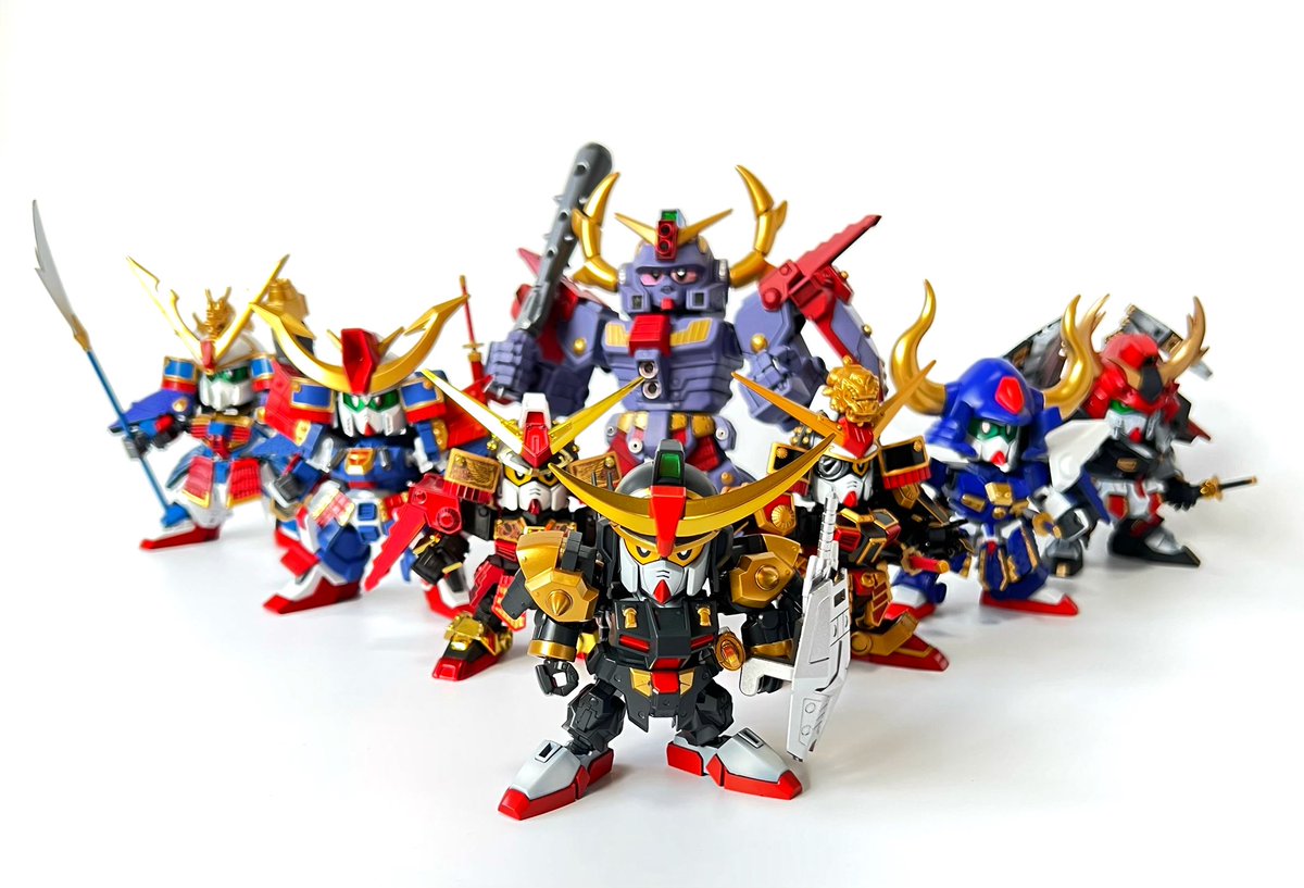 幻の武者八人衆！！ #SDガンダム #BB戦士 #SD戦国伝 #武者頑太無