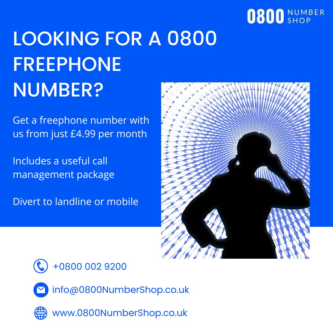 0800NumberShop's tweet photo. Would you like to get an 0800 freephone number for your organisation?

Get yours now at https://t.co/gyTllaHo5Y 

#are #you #looking #number #telecoms #telecommunications #business #telecom #buy #technology #telecommunication #voip #internet #tech #phone #communication #number https://t.co/SvRCCs5ATG