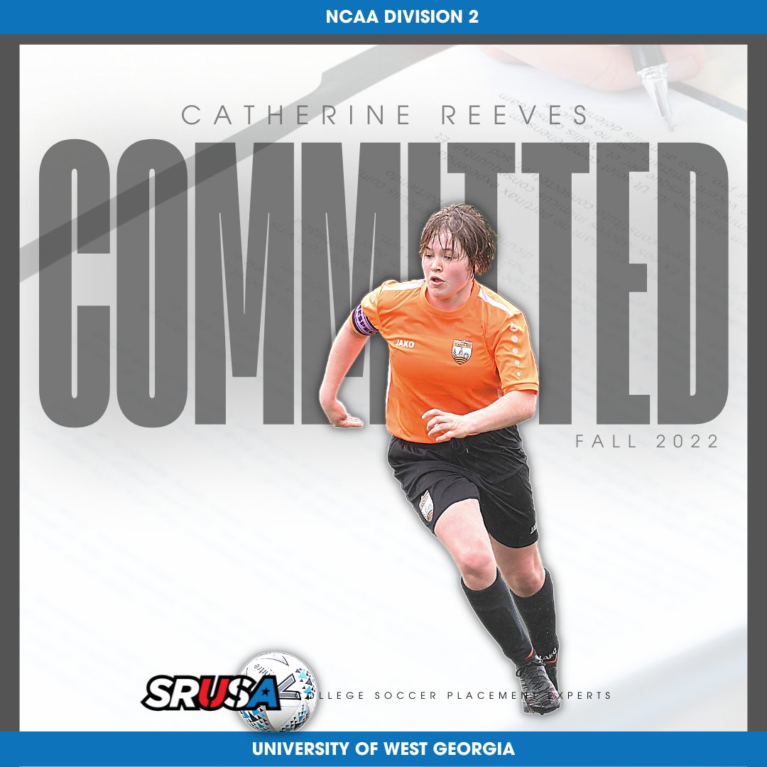 🚨𝗡𝗘𝗪 𝗖𝗢𝗠𝗠𝗜𝗧𝗠𝗘𝗡𝗧🚨

✍️Catherine Reeves 🇬🇧  ➡️ University of West Georgia (NCAA D2) 🇺🇸

We are delighted to announce that SRUSA Client, Catherine Reeves, has committed to NCAA D2 side University of West Georgia 🇺🇸 for Fall 2022.

Well done Catherine!