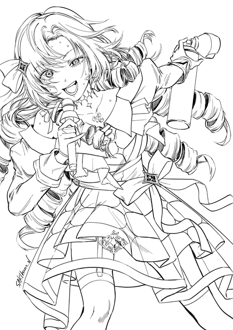 何度も繰り返し聞いてます
歌うたいサロメちゃん
後日塗ったらタグつけて投稿します! 
