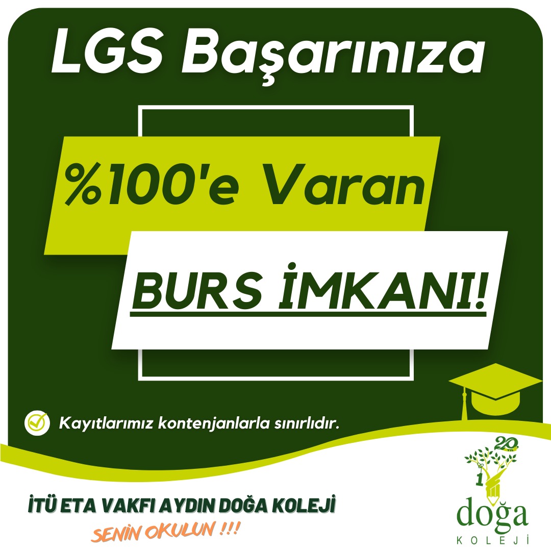 Aydın Doğa Koleji (@dogakolejiaydin) on Twitter photo LGS başarınıza %💯’e varan burs imkânıyla ayrıcalıklı lise eğitimi Doğa Kolejinde!
@aliaykut0909 <a href="/huseyinbas87/">Hüseyin BAŞ</a> <a href="/GungerHulya/">Hülya Köse GÜNGER</a> <a href="/Sedaahan8/">Seda Şahan</a> LGS başarınıza %💯’e varan burs imkânıyla ayrıcalıklı lise eğitimi Doğa Kolejinde!
@aliaykut0909 <a href="/huseyinbas87/">Hüseyin BAŞ</a> <a href="/GungerHulya/">Hülya Köse GÜNGER</a> <a href="/Sedaahan8/">Seda Şahan</a>