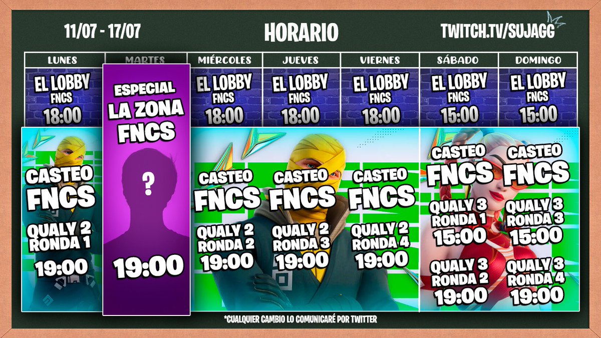 suja_gg's tweet image. Segunda semana de #FNCS 🏆

Casteo oficial en mi canal de todas las regiones❗️

SORTEO 11.200 paVos de #Fortnite❤️

Tienes que estar activo durante la retransmisión del casteo en mi canal💜

*DROPS* por ver el directo✨

SORTEO AQUÍ→ gleam.io/kh2Jz/sorteo-1…

En directo YA😈