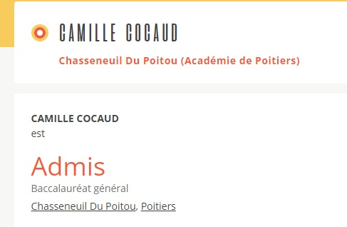 Quand tu apprends que tu viens d'avoir le #BAC2022 😆 Bravo à mon homonyme, et vient pas me pourrir mon #personalbranding  hein😋