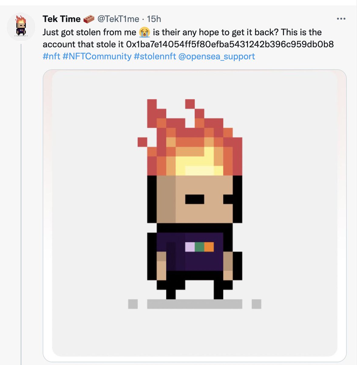 CryptoAlchemis7's tweet photo. There is a scammer who is stealing NFT's - Saudi's God Hates NFT's, Minimen, etc. HE/she is offloading those on the open market. The address shown in @TekT1me post (0x1ba7e14054ff5f80efba5431242b396c959db0b8) loaded up the wallet that created Meta Orbs. #MetaOrbs @nftscamalerts https://t.co/rmxbwR6dn9