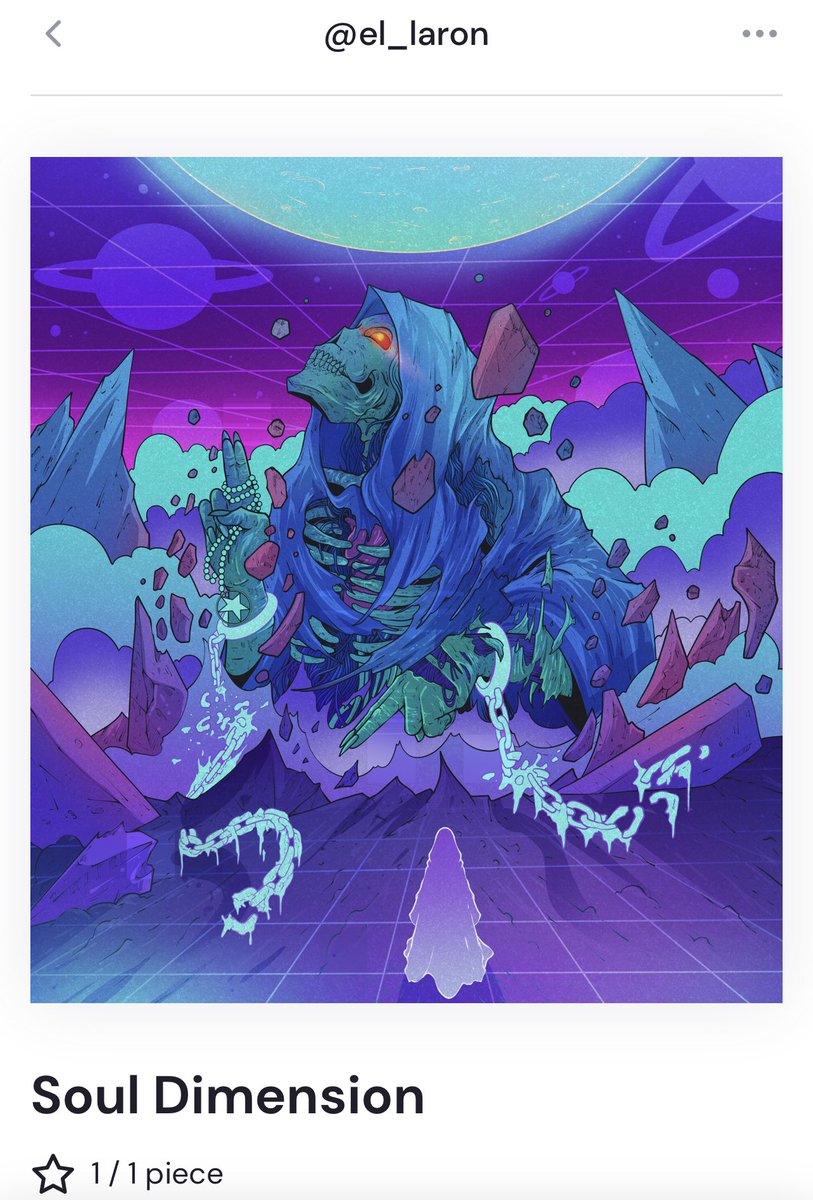 the_blufin's tweet photo. I added a couple new pieces to the collection today! I recently discovered the work of @igel_laron and I’m loving the vibrant colors and epic motifs. 
Soul Dimension is def going to get the banner treatment! 
#SolanaNFT #nftcommunity #nftart #nftcollector #artsimp #SOL https://t.co/9BElLaNW44