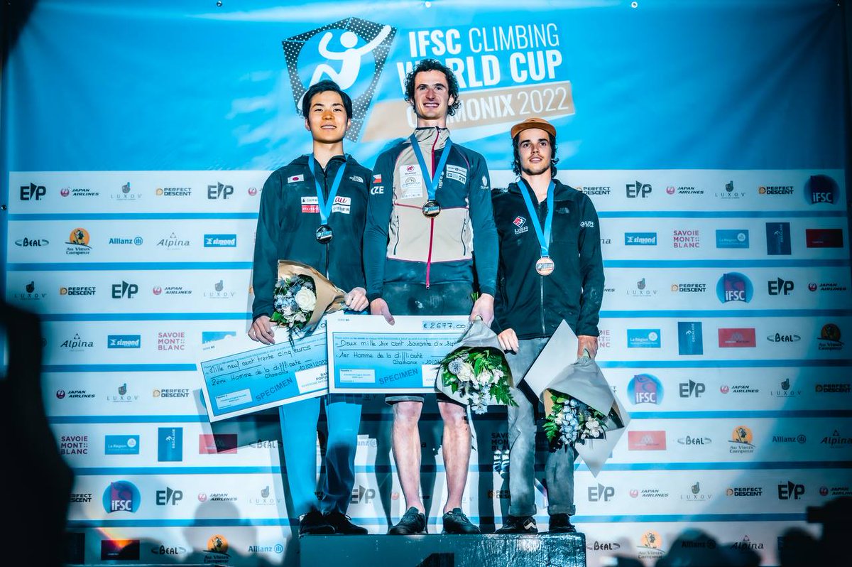 Great to be back! It was just epic to climb in Chamonix 🇨🇵 and won the gold. In the dark with such a huge crowd behind my back. It just never gets old. One of the reasons why competitions can be so addictive after all these years. 

Pics by <a href="/EraserPet/">Petr Chodura</a>

#SportClimbing #ChamonixWC