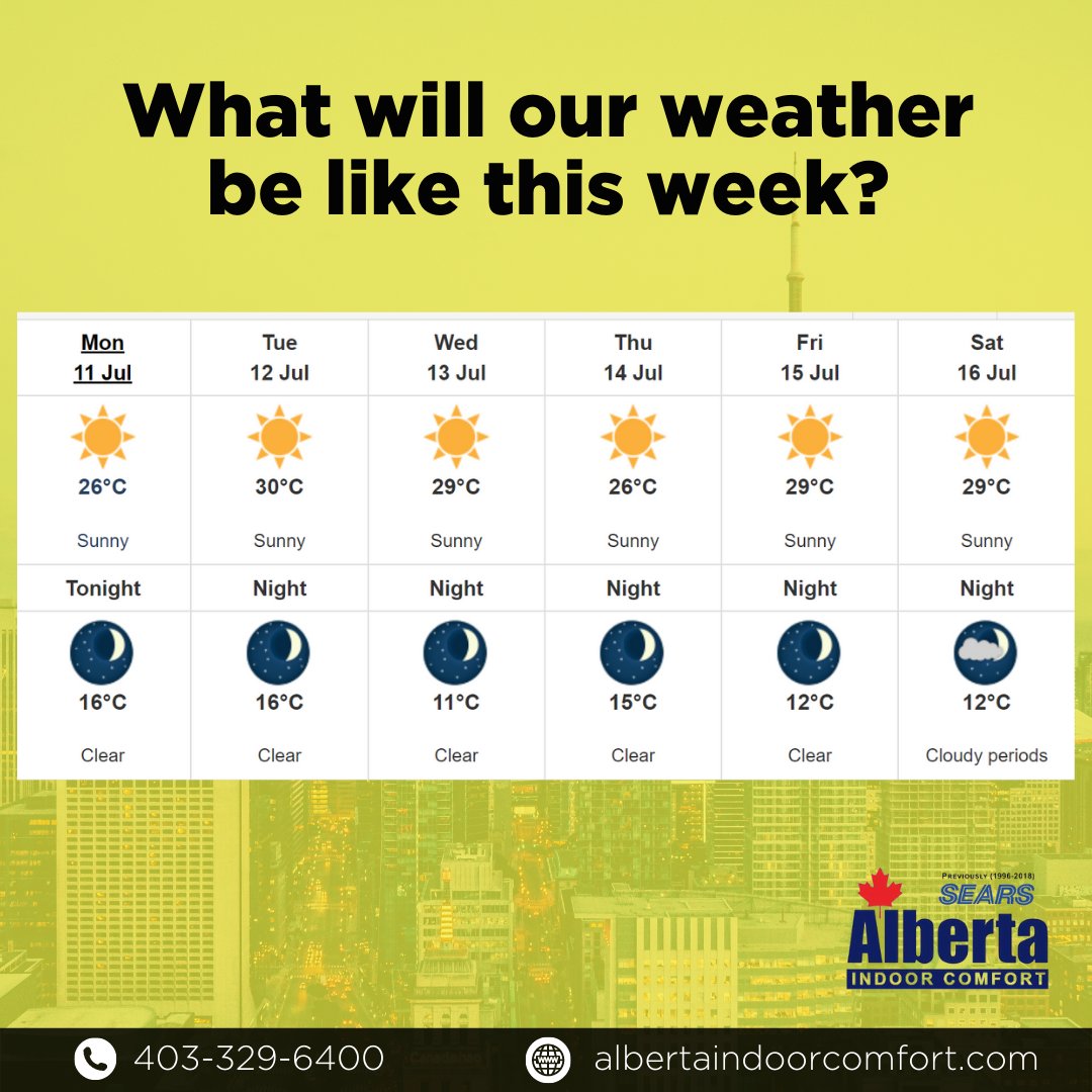 Have better rest and sleep, feel cool and energized while saving on your utilities by getting or enhancing your home cooling system. Call us at 403-329-6400 or visit us at albertaindoorcomfort.com.

#summer #heat #hotweather #cooling #airconditioner #albertaindoorcomfort