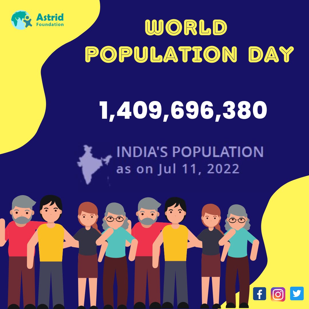 AstridF_twit's tweet photo. World Population Day 2022.
Theme of this year- "A world of 8 billion:Towards a resilient future for all - Harnessing opportunity and ensuring rights and choices for all."

#worldpopulationday #population #populationday #worldpopulation #populationhealth https://t.co/ZviJCP3uFI