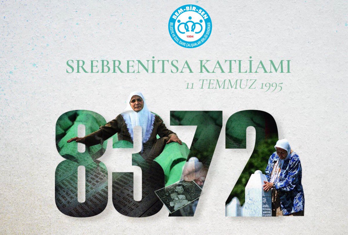 1️⃣Göklere yükselen ağıtların adresi; 27 yılın derin acısı...

Dünyanın gözü önünde gerçekleşen #Srebrenitsa Soykırımı'nın 27. yılında, 

Müslüman oldukları için canlarına kıyılan 8 bin 372 Bosnalı Şehidimizi rahmetle anıyor, hiç unutulmayacak olan bu katliamı lanetliyoruz!