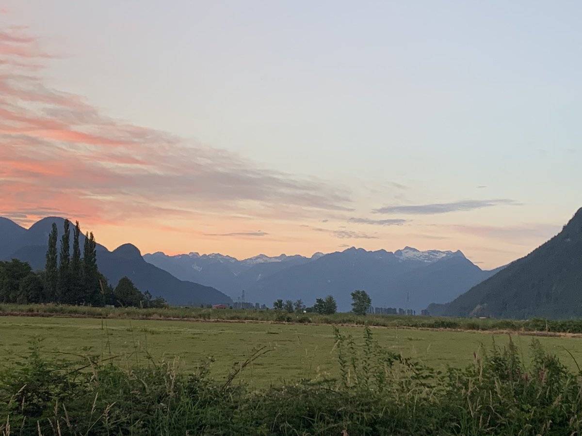 securinglegacy's tweet photo. Enjoying the view of golden ears mountains and time with our Goldendoodle #sunsetphotography #goldeneaglegolf https://t.co/VV2bQRZF5C
