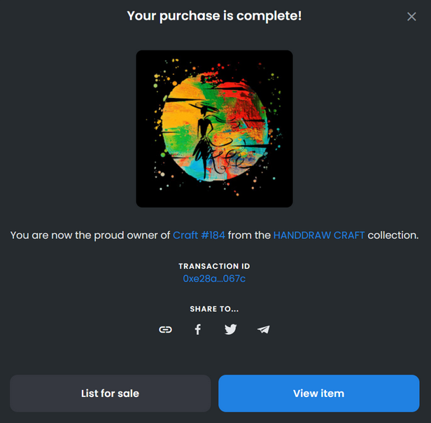 1. purchase from <a href="/KiratiSatt/">𝕭𝖎𝖌𝖊𝖌𝖌𝖘 𝕭𝖑𝖆𝖈𝖐 𝕻𝖊𝖓</a> 😍
Looked at all his work.
I like the collection with tentacles 

Also support for beginner artists in POLYGON 😉
2. purchase from @_butterfly0x 🦋
3. purchase from <a href="/LiseOkita/">🌸Lise Okita.𝙽𝙵𝚃</a> 🤩
4. purchase from <a href="/handdraw_craft/">KG T00R™📈</a> ✨

⚠️Plan to buy artworks in 2 days ⚠️