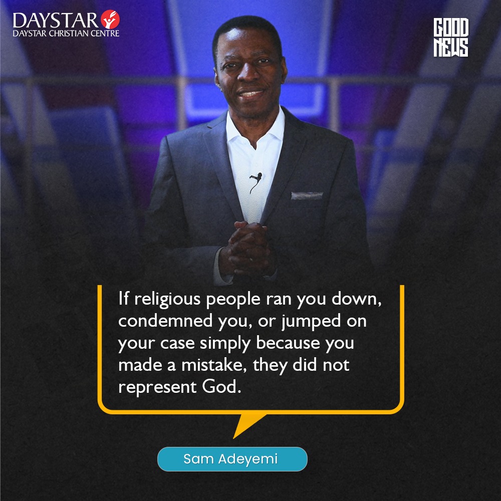 DaystarNG's tweet photo. There is, therefore, no condemnation for those who are in Christ Jesus. 

Are you in Christ Jesus? 

Are you born again? 

Did you join us in service yesterday? 

You can relive the service experience via 
https://t.co/SS9dx7g3ES

#DaystarNG #goodnews #bornagain #sundayservice https://t.co/DJkv9EPv7t