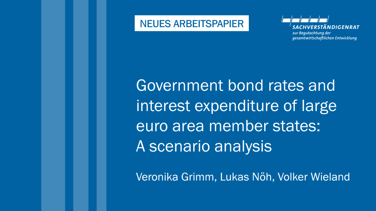 SVR_Wirtschaft's tweet photo. Neues Arbeitspapier mit dem Titel 'Government bond rates and interest expenditure of large euro area member states: A scenario analysis' von @GrimmVeronika @lukasnoeh @WielandVolker
https://t.co/FIGBTQiUa3
(Link = Download) https://t.co/Y1mx3wn5gO
