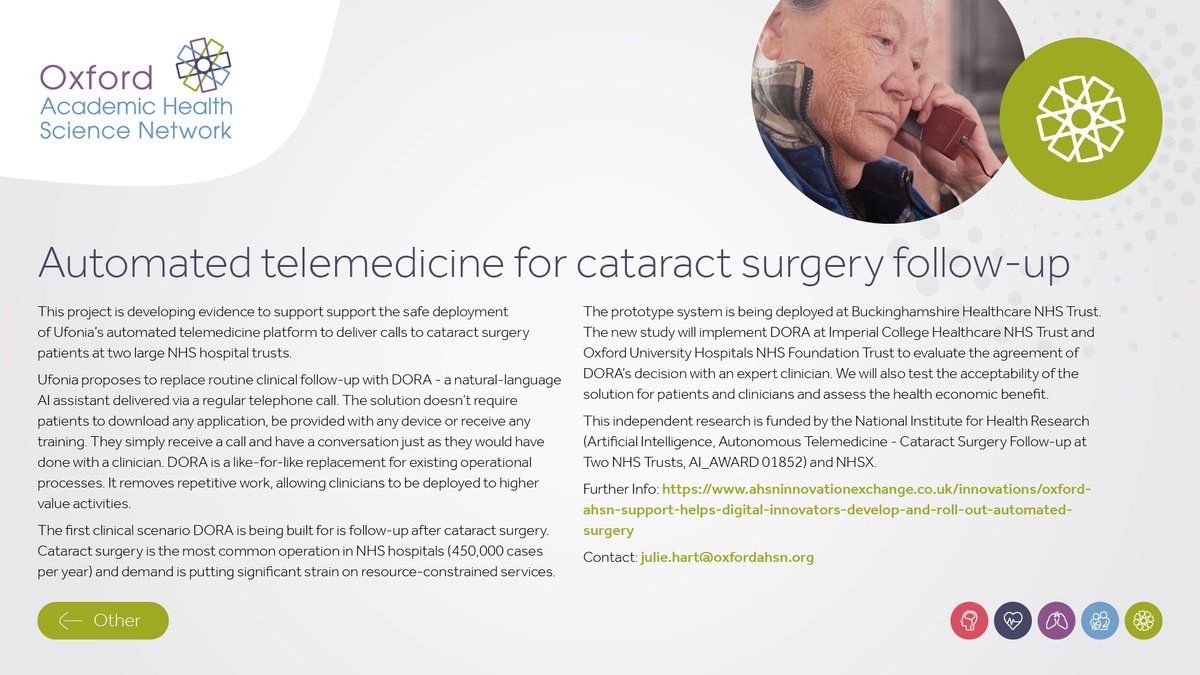 📞We’re evaluating an automated telemedicine platform for follow-up with patients after cataract surgery 👉One of our innovation & improvement priorities 2022/23 👀Read more in our case study adobe.ly/3zVT3J8 p28 Contact rochelle.nelson@oxfordahsn.org