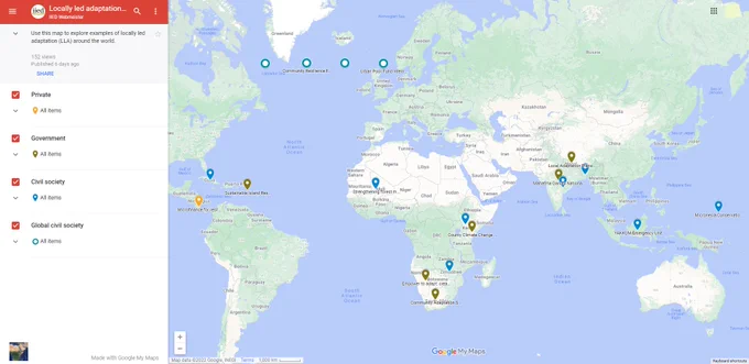 Locally led adaptation in action map.
