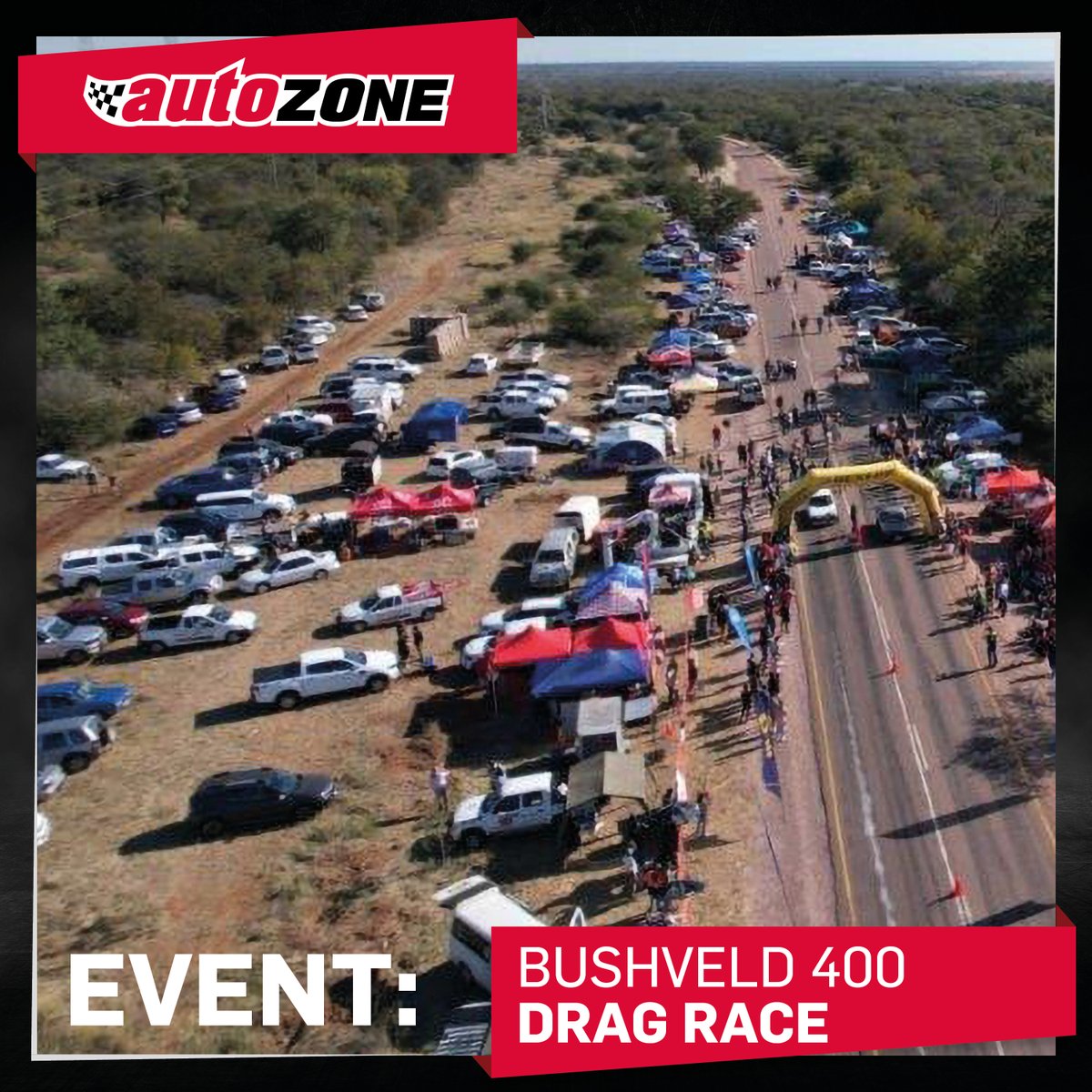 On Saturday 11 June 2022, AutoZone Lephalale partnered with Ellisras Drag Racing to host the Bushveld 400 Street Drag Racing event, situated just outside Lephalale.  AutoZone would like to thank our suppliers for their support both on and during the build-up to the event!