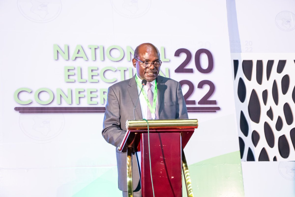 UNDPKenya's tweet photo. "The @UNinKenya attaches a lot of importance to elections in #Kenya. We are impressed to have been joined by @ANgororano @UNDPKenya's Resident Representative who has just reported for duty &amp; managed to be with us this morning," @IEBCKenya Chairman Wafula Chebukati #IEBCNEC2022 https://t.co/aAxw19SSmT