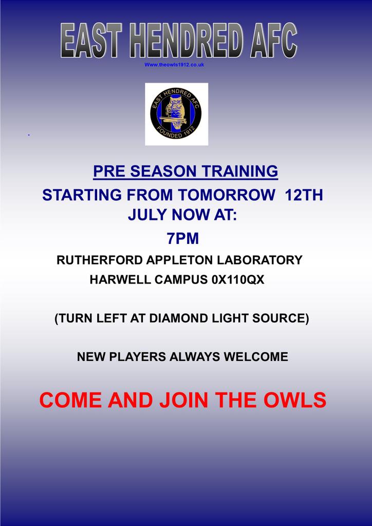 Please note new vyenue until 30th August. Any probs ring me on 07751515412