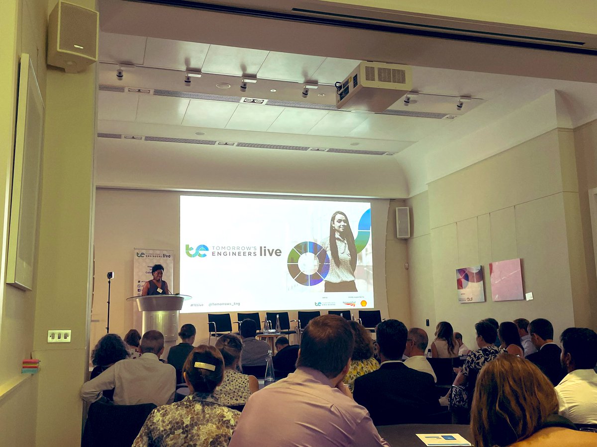 Great to be at <a href="/Tomorrows_Eng/">Tomorrow's Engineers</a> #TELive this morning. 

Key theme of the day is inspiring the next generation.

“You can’t be what you can’t see” 👏🏽