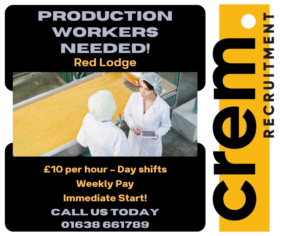 CremRecruitment's tweet photo. We have a huge number of #jobs in and around #haverhill #newmarket #burystedmunds apply today 01638 661789 https://t.co/2HFnxeKlI9