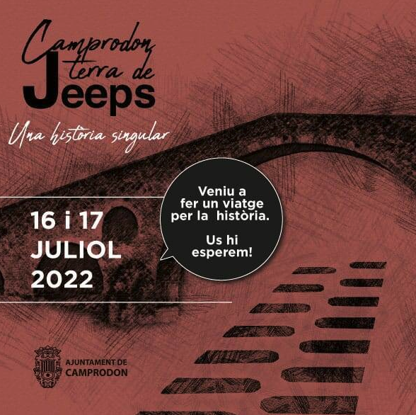 Camprodon Terra de Jeep, una història singular! 

Aquest cap de setmana tindrà lloc una trobada a #Camprodon sobre la cultura dels #Jeeps i una fantàstica història al voltant d'aquest cotxe. Organitza el nostre club federat, <a href="/historicsorg/">Històrics</a>.